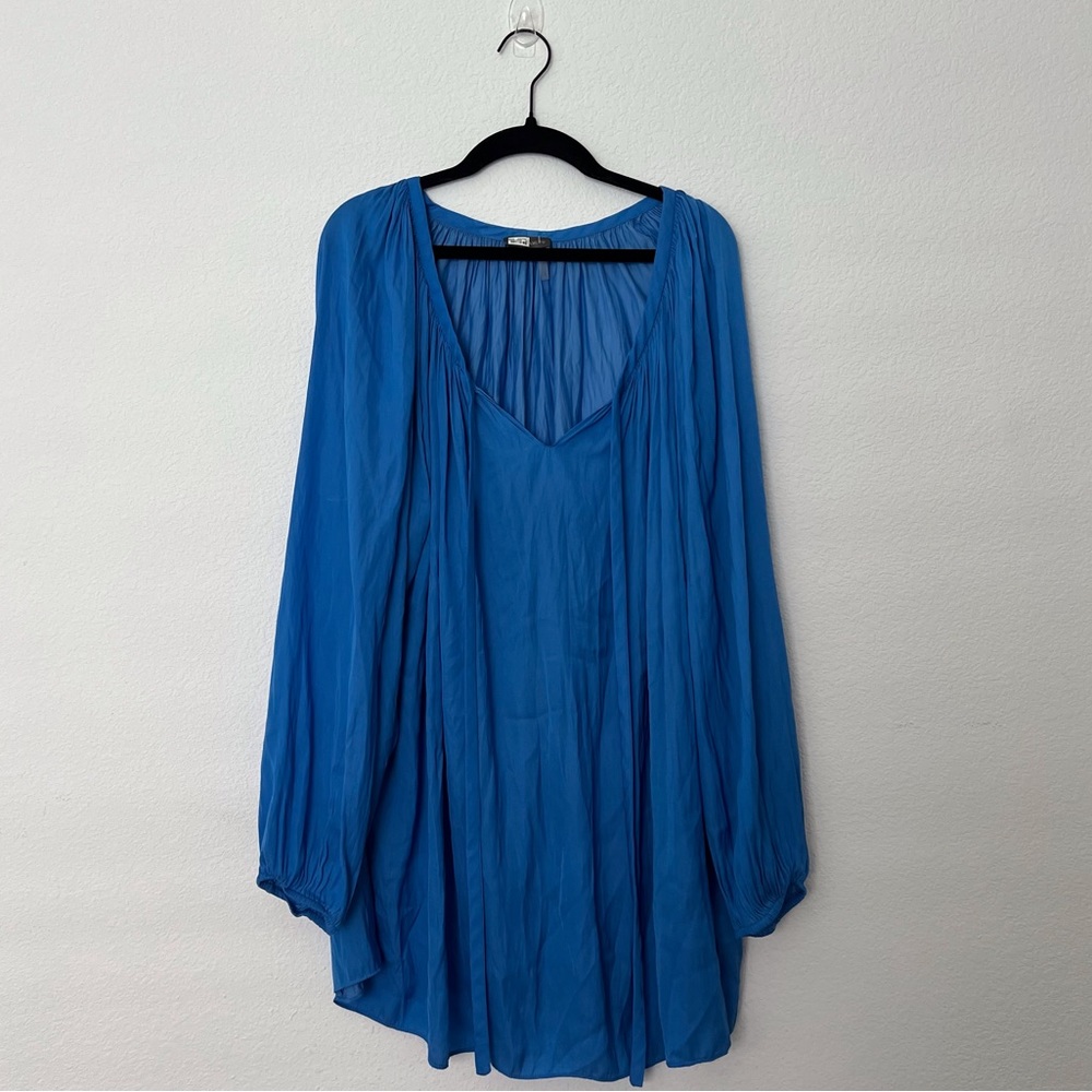 Vince Camuto Blue Long Sleeve Bouse Size 2X